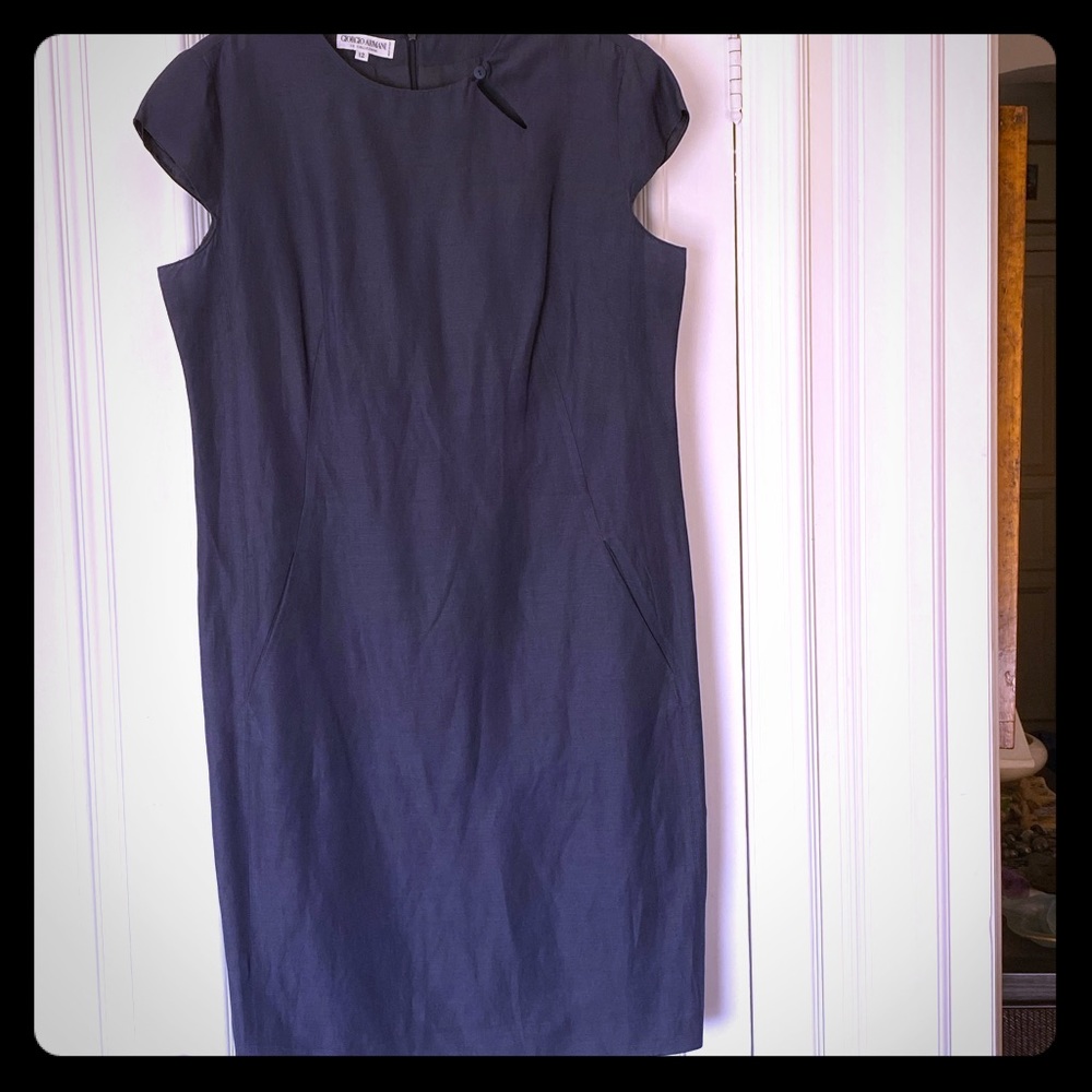 Giorgio Armani Navy Mini Dress
